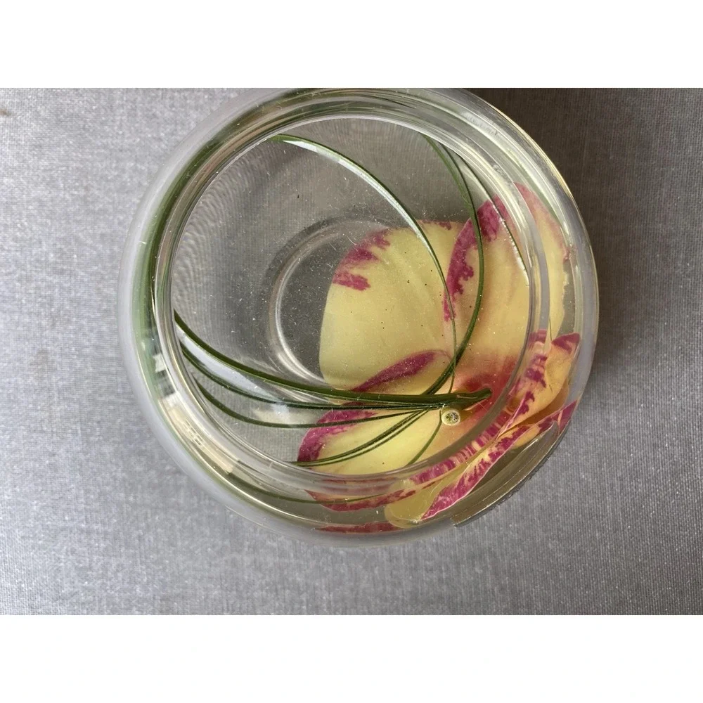 Emilio Robba Orchid Tea Light Candle Holder Yellow Fuchsia Phalaenopsis 4